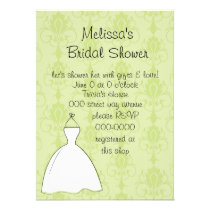 Pretty Dress Sketch invitations