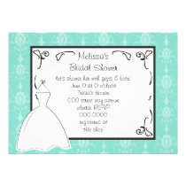 Pretty Dress Sketch invitations