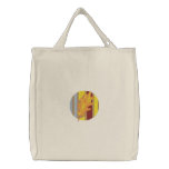 Pretty Fall Leaf Design Tote embroidered bags
