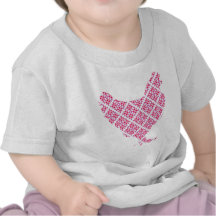 Pretty feminine chicken tees