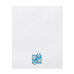 Pretty floral design, blue, red and white. Custom flyers