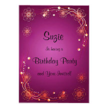 Pretty Flowers Invitation
