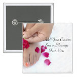 Pretty Fuchsia Pink Rose Pedicure Salon