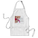 Pretty Fuchsia Pink Rose Pedicure Salon Apron