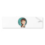 Pretty Girl Bumper Sticker