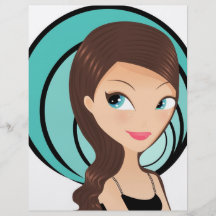 Pretty Girl Personalized Flyer
