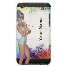 Pretty girl with lily barely there iPod cover