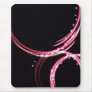 Pretty girly pink glowing lines mouse pads