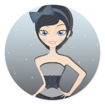 Pretty gown stickers