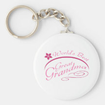 Pretty Great Grandma Gift (pink) Key Chain