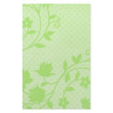 Pretty Green Floral  and Dot Stationery