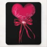*Pretty Heart* with Ribbons Design mousepads