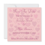 Pretty hearts design Wedding Invitation template