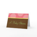 Pretty in Pink Baby Shower Invitations cards
