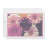 Pretty in Pink Daisy Baby Shower Invitation