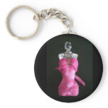 Pretty in Pink Dress perfume bottle keychains
