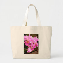 Pretty in Pink Orchids Canvas Bag