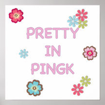 Pretty in Pink Ping Pong Poster