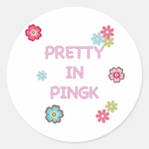 Pretty in Pink Ping Pong Stickers
