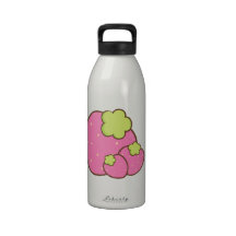 Pretty in Pink Summer Strawberries Water Bottle