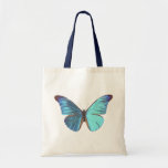 Pretty Iridescent Blue Butterfly Bag