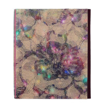 Pretty Lace Roses iPad Folio Case