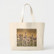 Pretty Lavender Flowers Canvas Bag