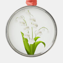 Pretty Lily of the Valley Christmas Tree Ornaments