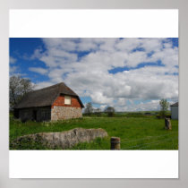 Pretty Little Cottage at Avebury Posters