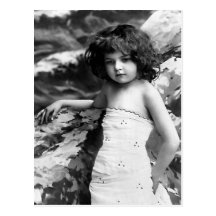 "Pretty Little Girl" Vintage Photograph Post Cards