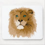 pretty male lion with blue eyes mouse pads