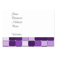 Pretty Mosaic Tile Pattern Purple Lilac Lavender Business Card Templates