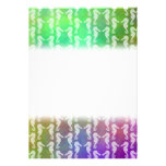 Pretty Multicolor Seahorse Pattern Design Personalised Invitation