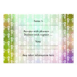 Pretty Multicolor Seahorse Pattern Design Invite