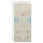 pretty neutral flower pattern rack cards