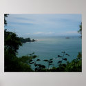 Pretty Ocean and Beach In Costa Rica posters