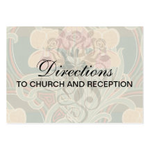 pretty orange flowers art nouveau design business card templates