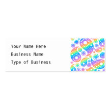Pretty Paisley Design. Business Card Template