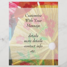 Pretty Party Parasols Custom Flyer