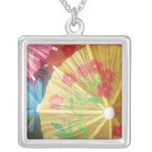 Pretty Party Parasols Personalized Necklace