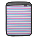 Pretty pastel candy Stripes. iPad Sleeve