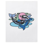 pretty pastel dolphins scene flyers