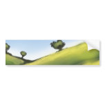 pretty peaceful rolling hills landscape bumper stickers