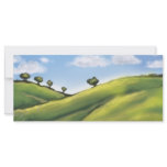 pretty peaceful rolling hills landscape rack cards