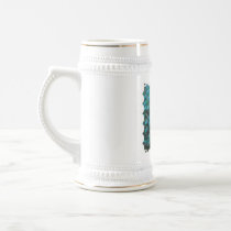 Pretty Peacock Beer Stein Mug