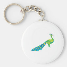 pretty peacock keychains