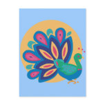 Pretty Peacock One postcards