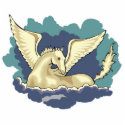 pretty pegasus in the clouds photo sculptures