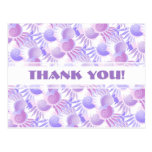 Pretty Pink and Purple Pastel Art Deco Pattern Postcard