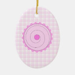 Pretty Pink Cupcake. ornaments